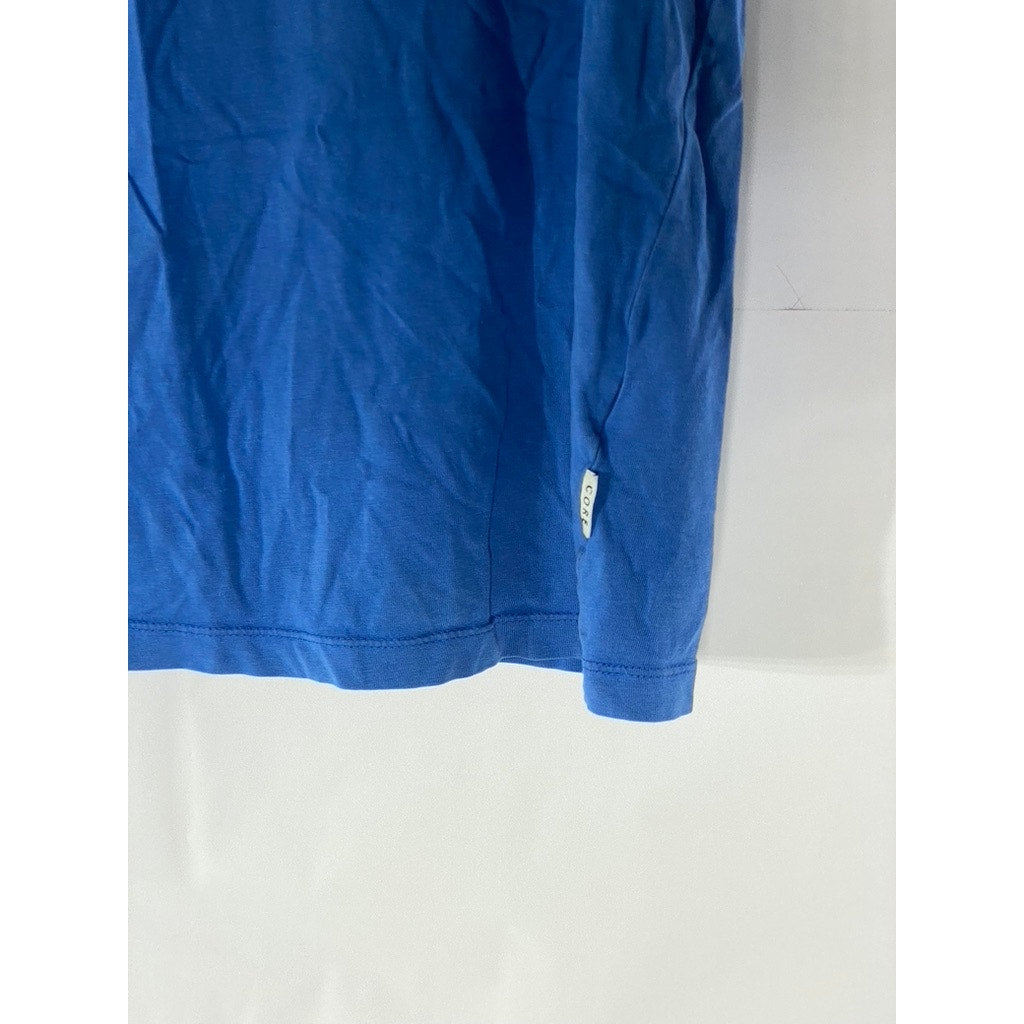 JACK JONES Men's Dark Blue "Yesterday Today Tomorrow" Logo Crewneck T-Shirt SZ L