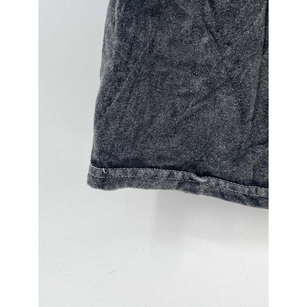 VAN HALEN Men's Acid Washed Black Crewneck Eagle Graphic T-Shirt SZ S