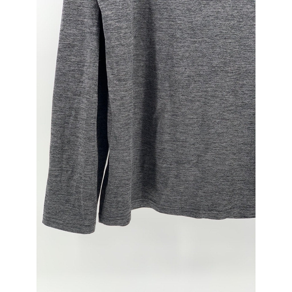 GYMSHARK Men's Charcoal Gray Crewneck Arrival Long Sleeve T-Shirt SZ 2XL