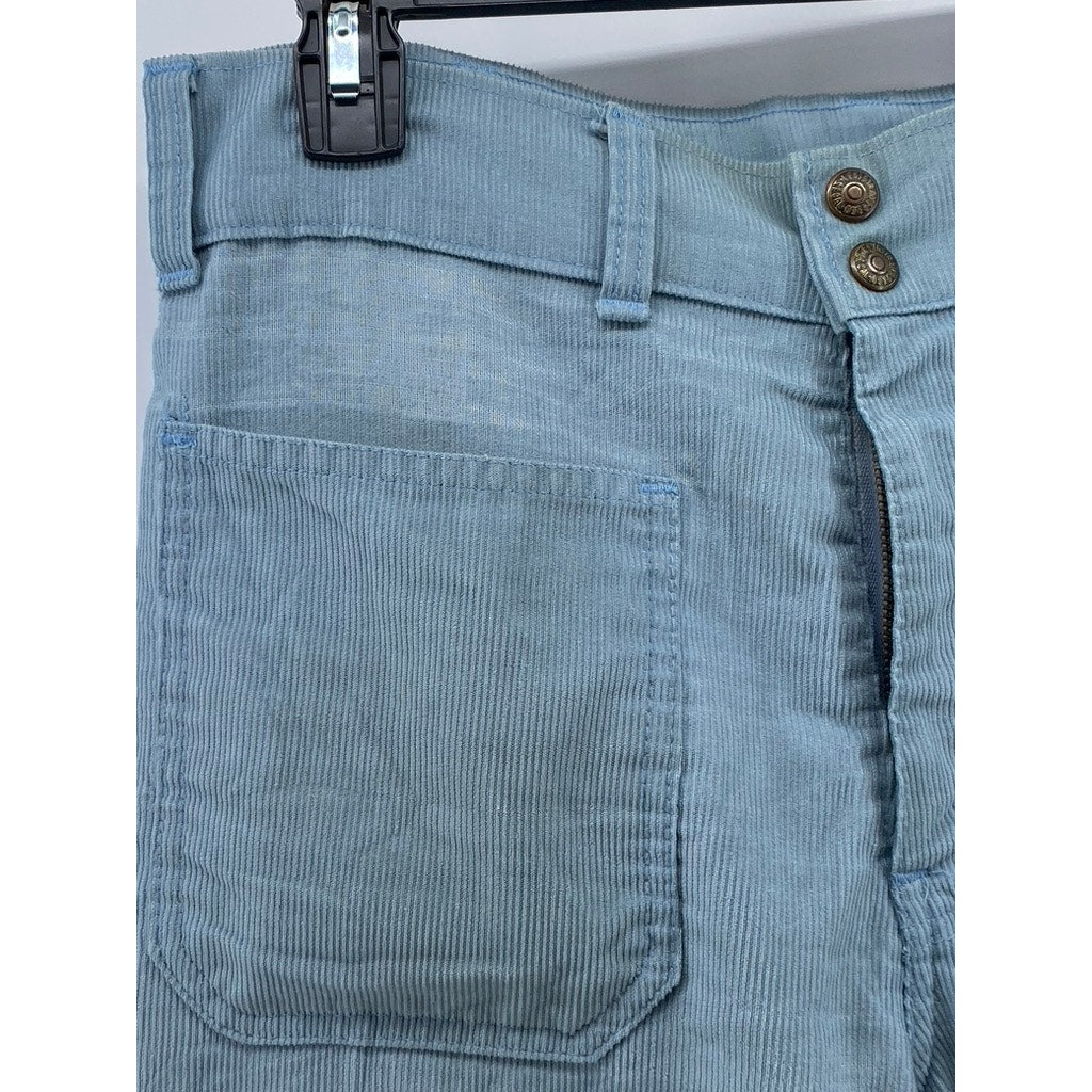 LEVI'S Women's Vintage Light Blue Corduroy High-Rise Wide-Leg Pant SZ M