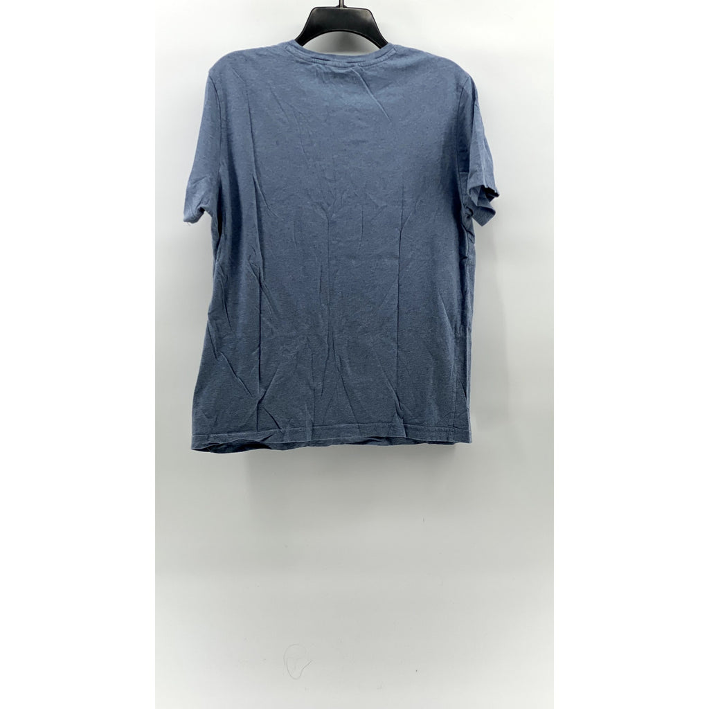 NAUTICA Men's Blue Heathered Crewneck Short Sleeve Casual T-Shirt SZ M