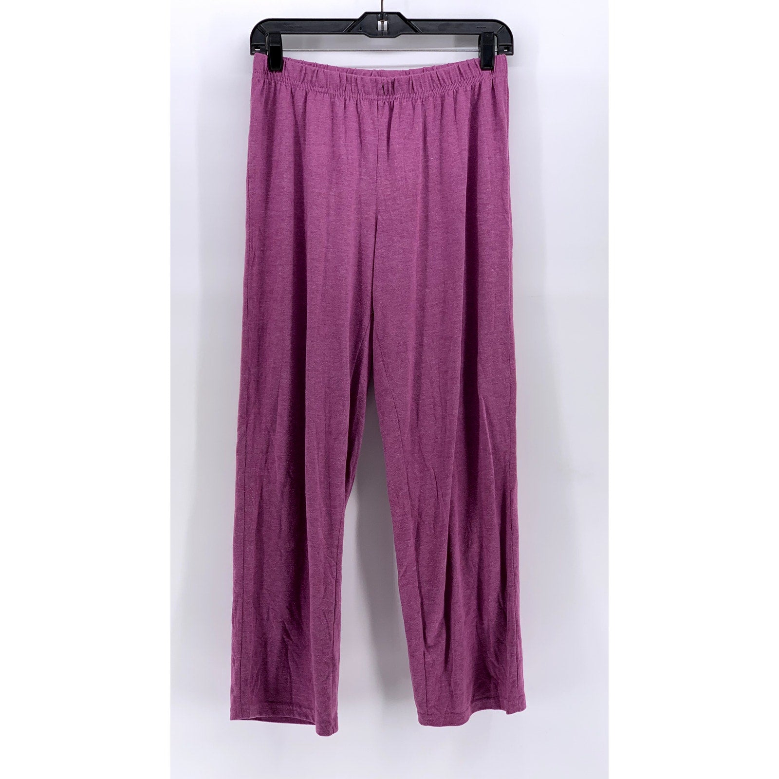 SIMPLY STYLED Women's Relaxed Magenta Straight Leg Stretch Waistband Pants SZ M