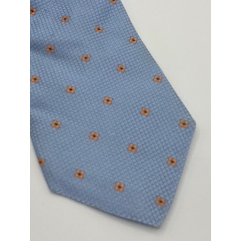 JOHN. W NORDSTROM Men's Light Blue/Orange Floral Silk Tie OS