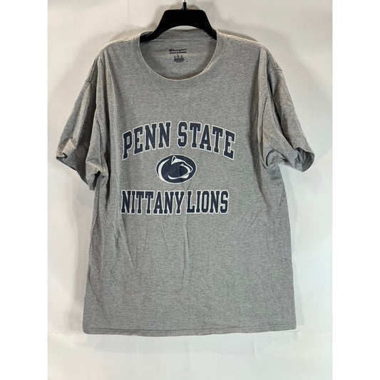 CHAMPION Men's Gray Penn State Nittany Lions Crewneck Short Sleeve T-Shirt SZ L