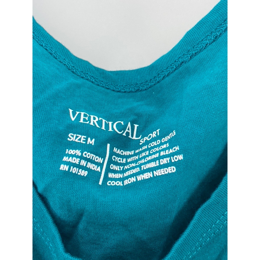 VERTICAL SPORTS Men's Blue New York Times Square Graphic Scoop-Neck Tank SZ M