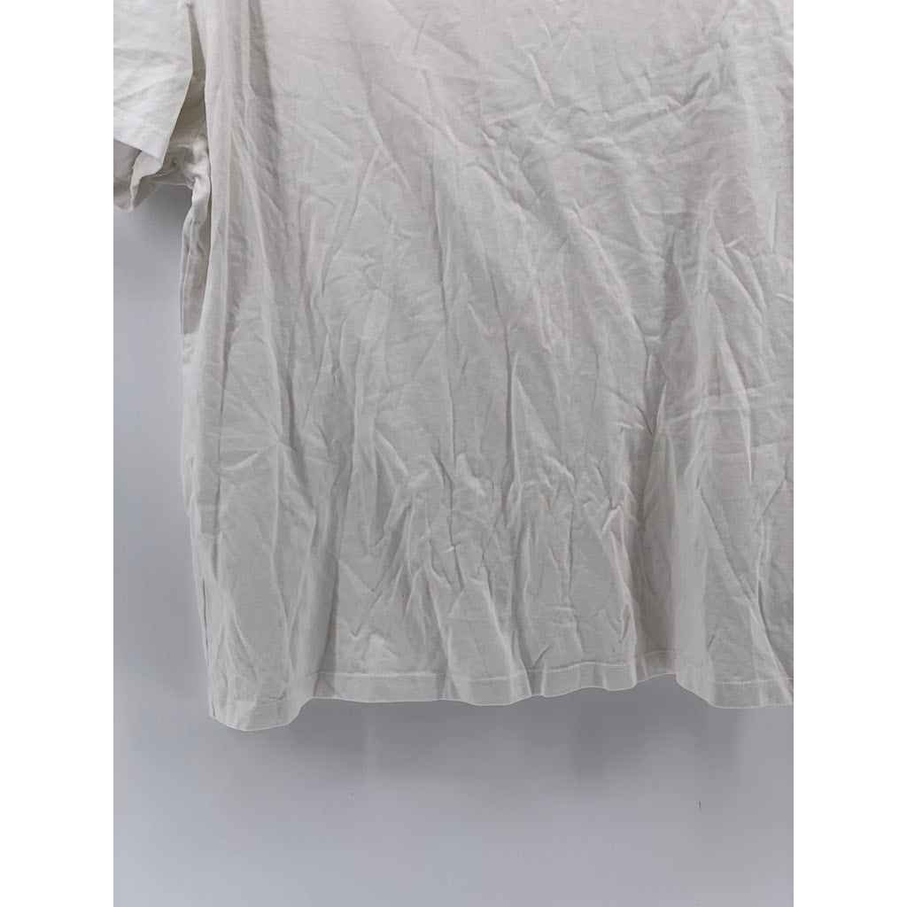 F&F Men's White Solid Casual Crewneck Short Sleeve T-Shirt SZ 2XL