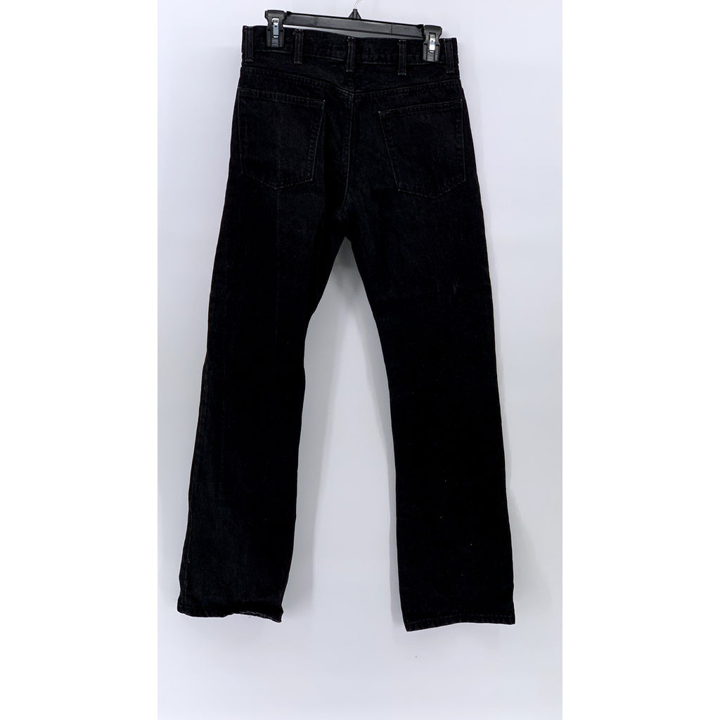 ZARA Men's Black Denim Straight-Leg Regular-Fit Five Pocket Jeans SZ 29