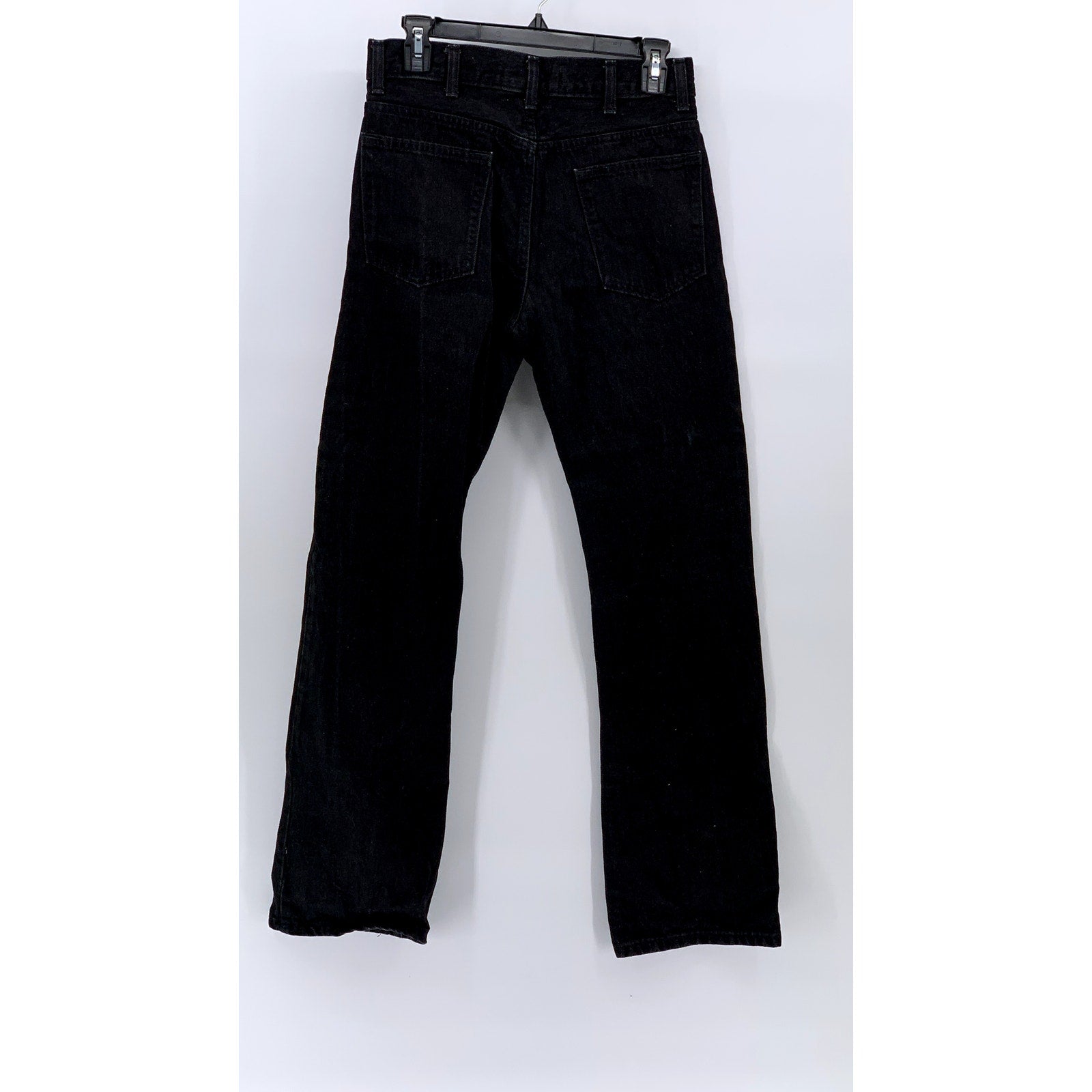 ZARA Men's Black Denim Straight-Leg Regular-Fit Five Pocket Jeans SZ 29