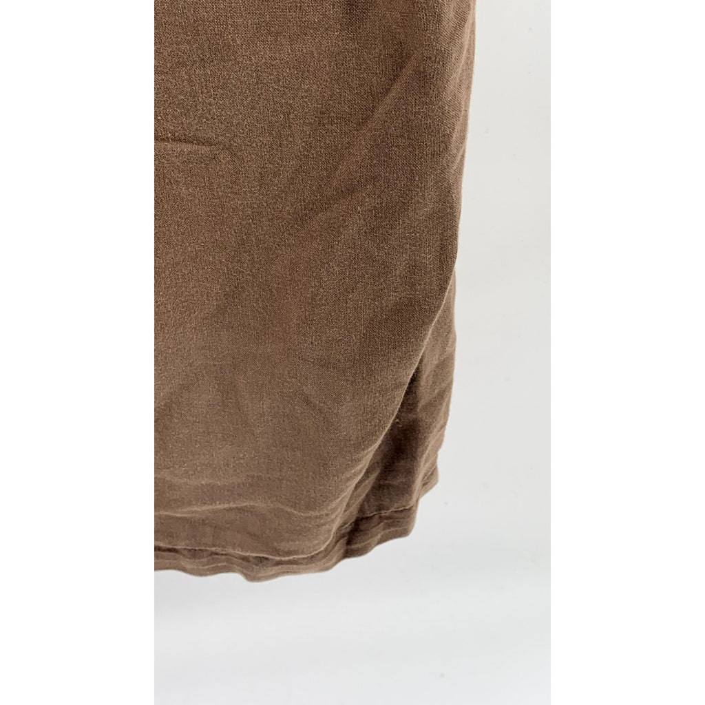 COLUMBIA Men's Brown Regular-Fit Button-Up Short Sleeve Shirt SZ XL