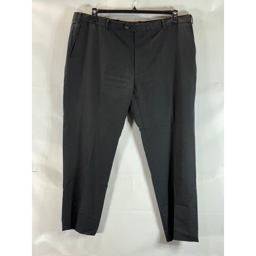 PRONTO UOMO Men's Black Two-Button Modern-fit Suit SZ 50R/45X30