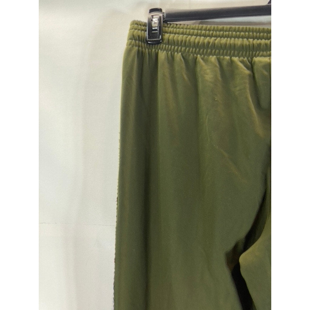 CHAMPION Men's Olive Green Logo Side Tape Pull-On Elastic Waist Track Pant SZ XL