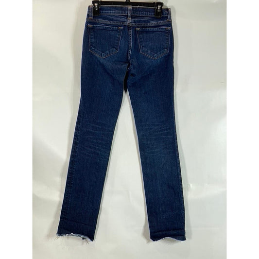 J. BRAND BOUTIQUE Women's Dark Blue Durban Straight-Leg Cropped Denim Jeans SZ26