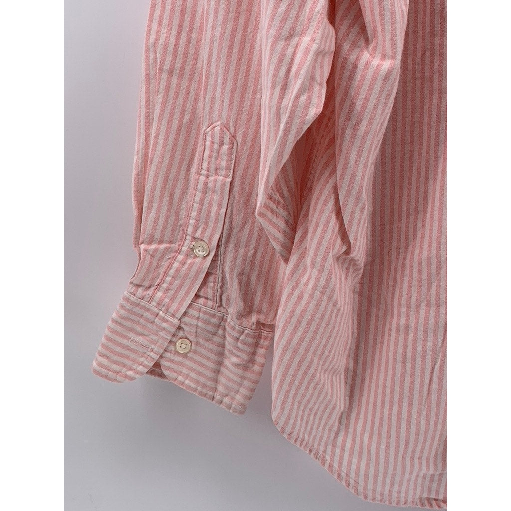 CHARTER CLUB Men's Vintage Pink Striped Button-Up Long Sleeve Regular Shirt SZ16