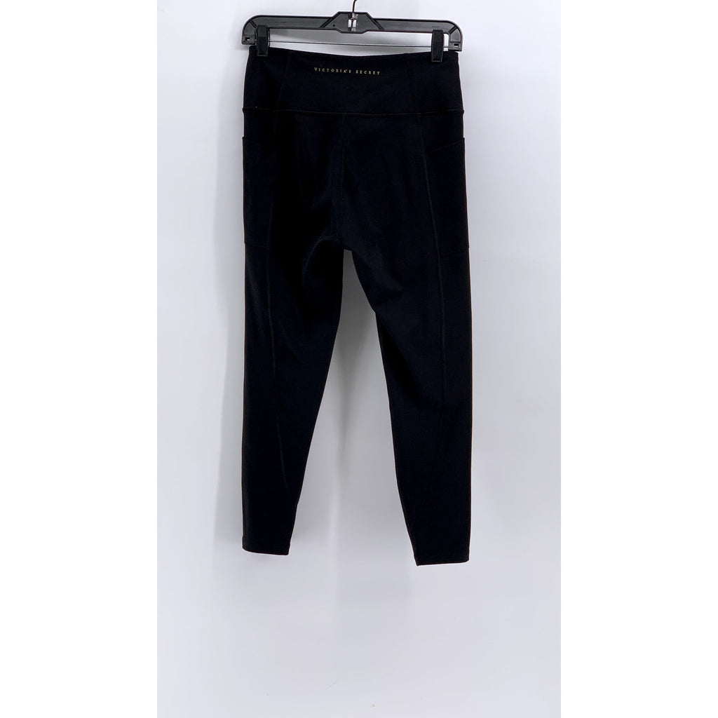 VICTORIA'S SECRET Women's Black Solid High-Rise Leggings SZ 10