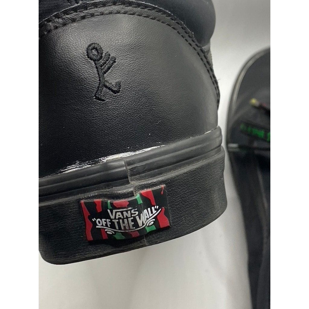 VANS Men’s Black A Tribe Called Quest Logo Lace-Up Sneakers SZ 13