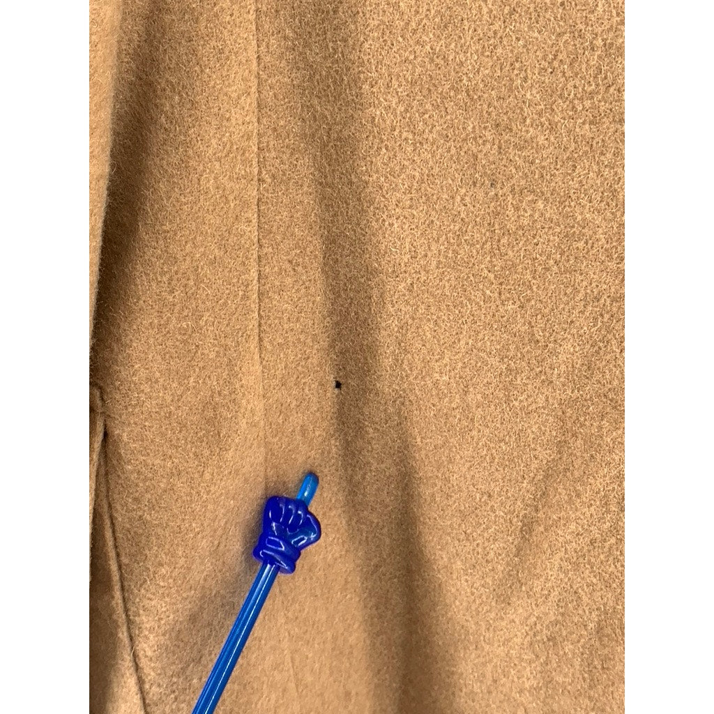GLENSHIRE Men's Tan Wool Textured Two-Button Blazer SZ 38R