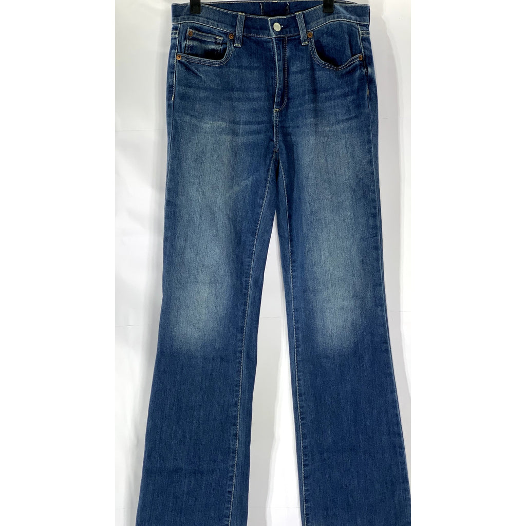 GAP Women's Dark Blue Denim Regular-Fit Bootcut Five-Pocket Jean SZ 4/27