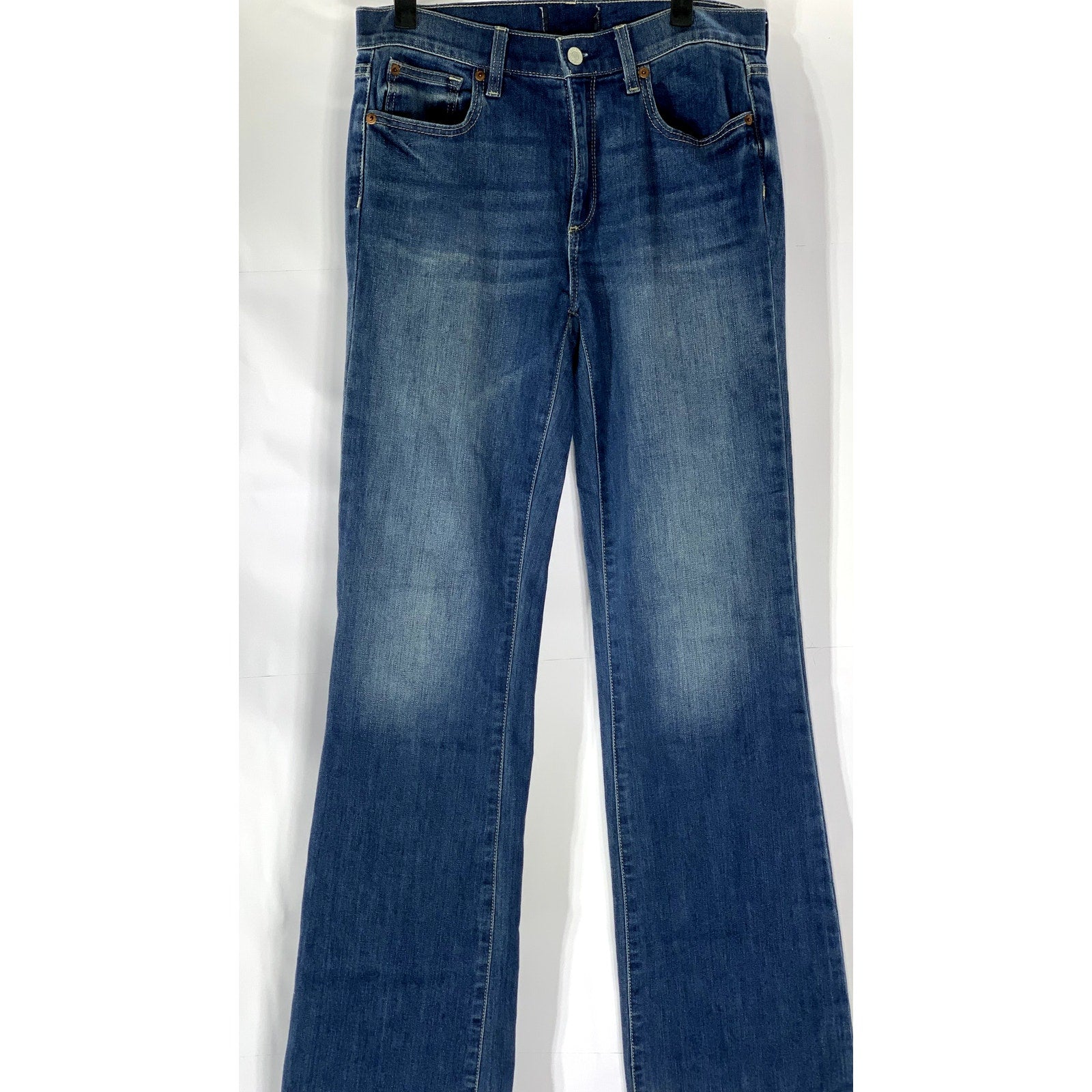 GAP Women's Dark Blue Denim Regular-Fit Bootcut Five-Pocket Jean SZ 4/27