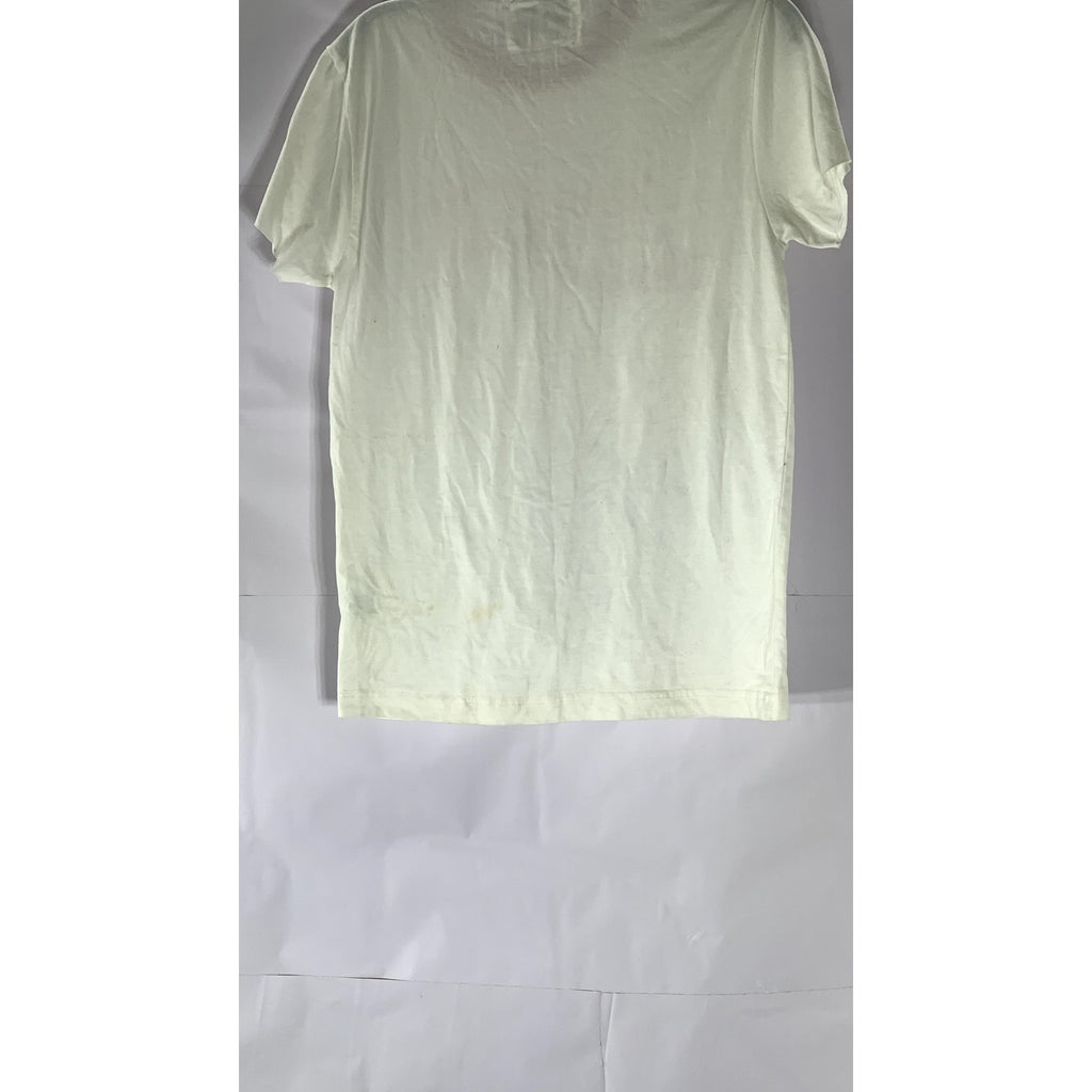 RED JACKET FOR COCA COLA Men's White-Red Logo Crewneck Short Sleeve T-Shirt SZ S