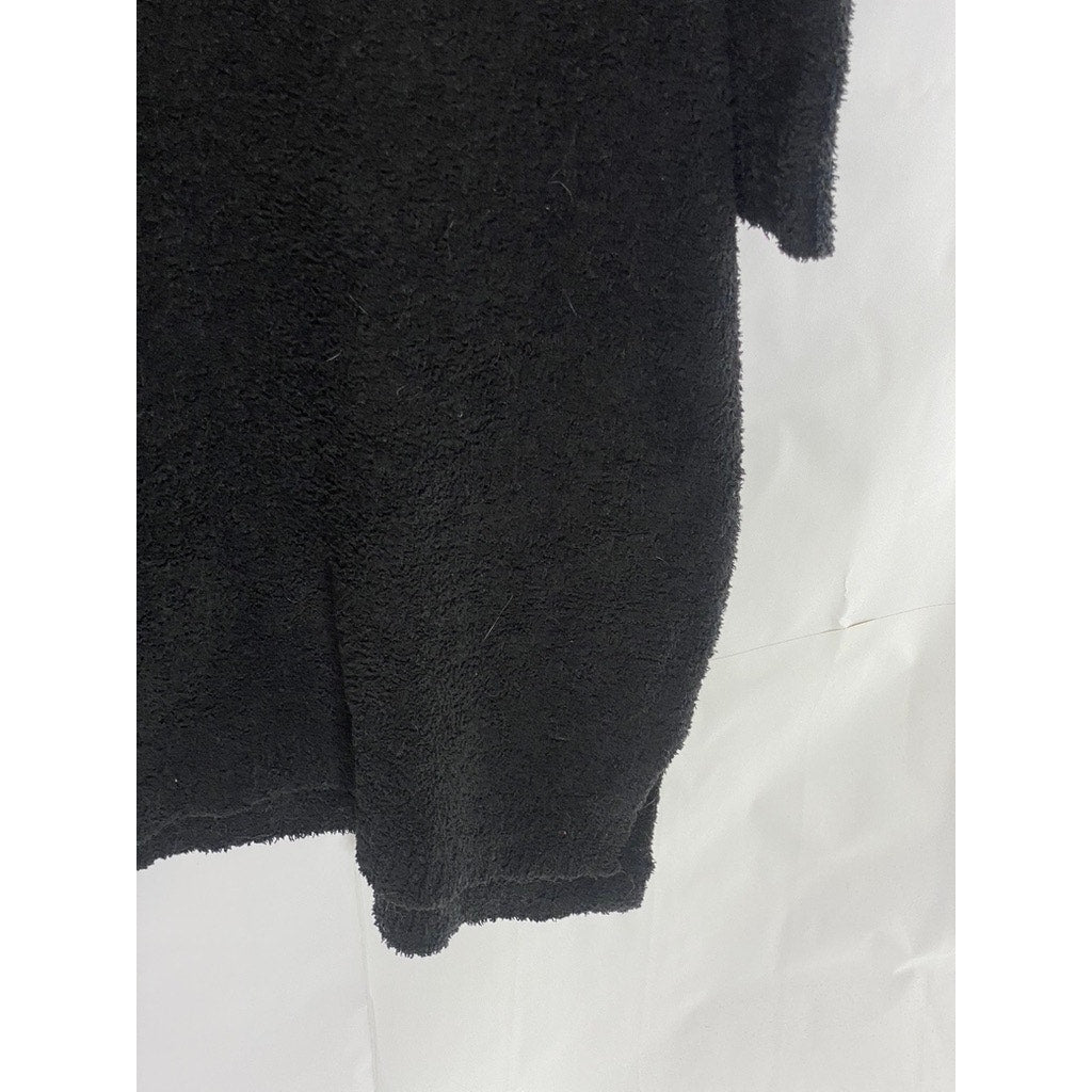 JESSICA SIMPSON Women's Black Cozy Knit Crewneck Long Sleeve Knee Dress SZ XL