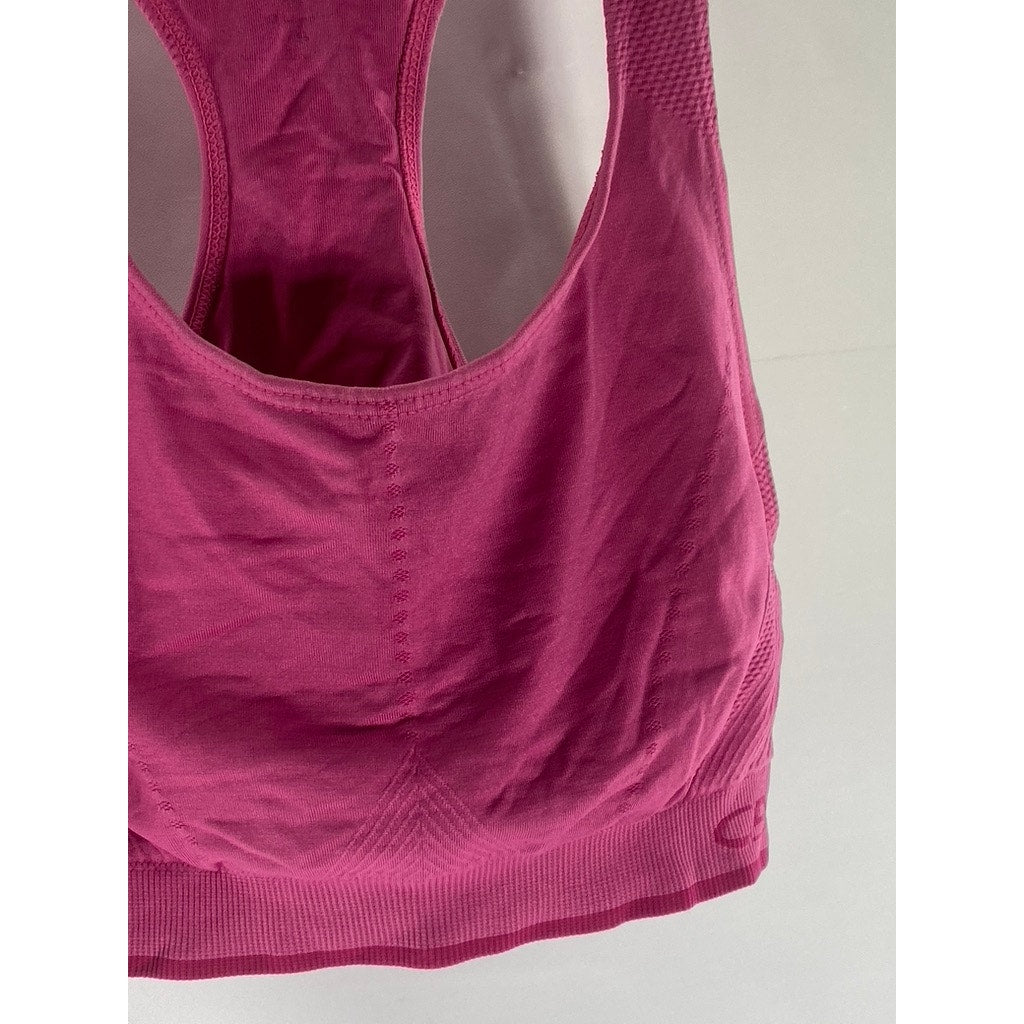 C9 By CHAMPION Women' Fuchsia Scoop-Neck Racerback Pullover Sports Bra SZ S