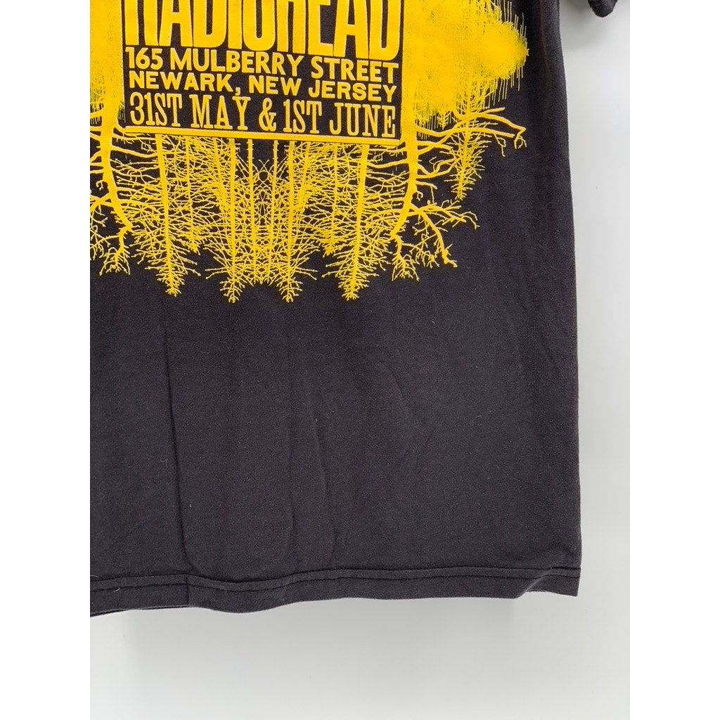 W.A.S.T.E Men's Charcoal Radiohead Graphic T-Shirt SZ S