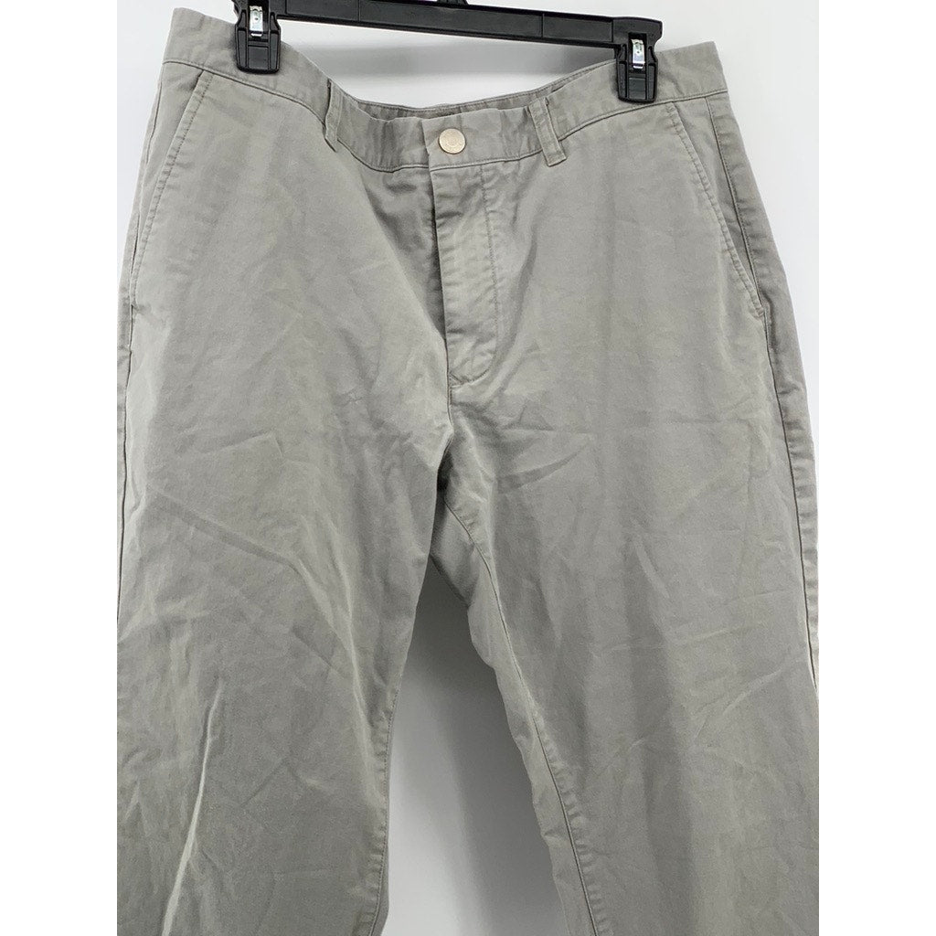 BONOBOS Men's Light Gray Straight-Leg Chino Pants SZ 35X32