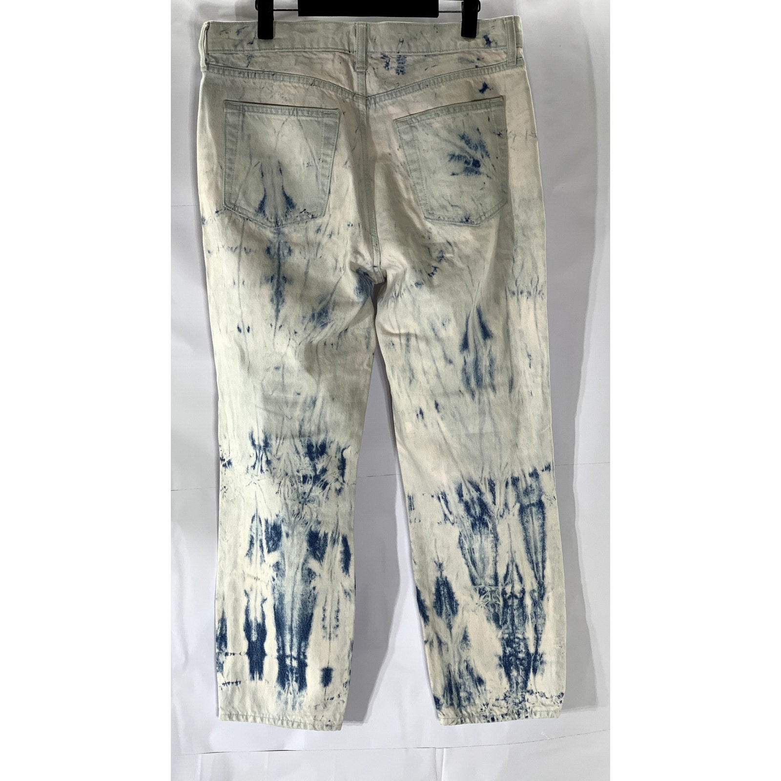 GAP DENIM Women's Pink-Blue Tie-Dye Cheeky Denim Straight Jean SZ 10/30