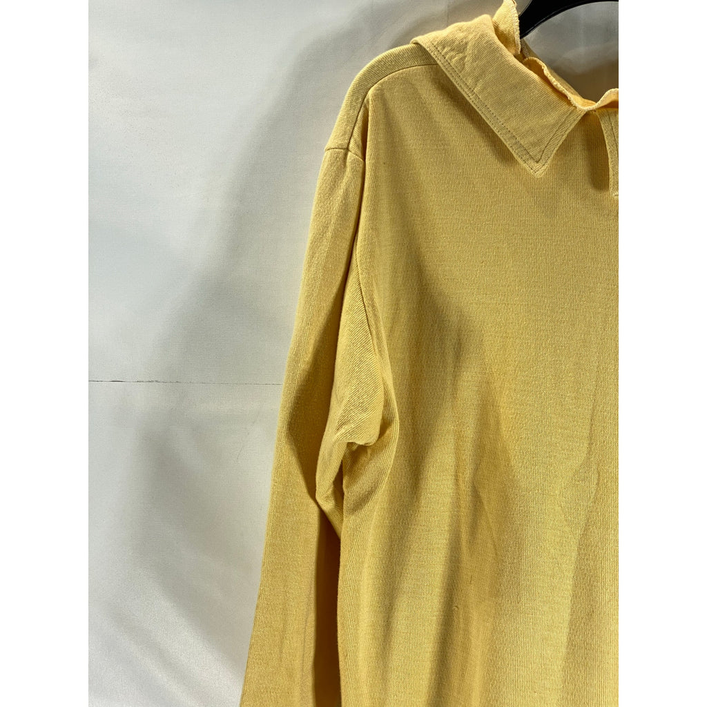 BALLOON PARIS VINTAGE Women's Mustard Collared Long Sleeve Dress SZ 1