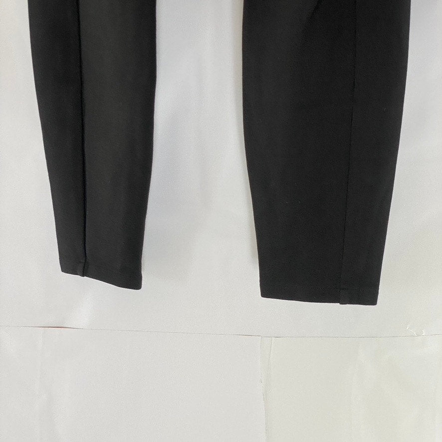 A|X ARMANI EXCHANGE Women's Black Side-Zipper Elasticized-Waist Leggings SZ S