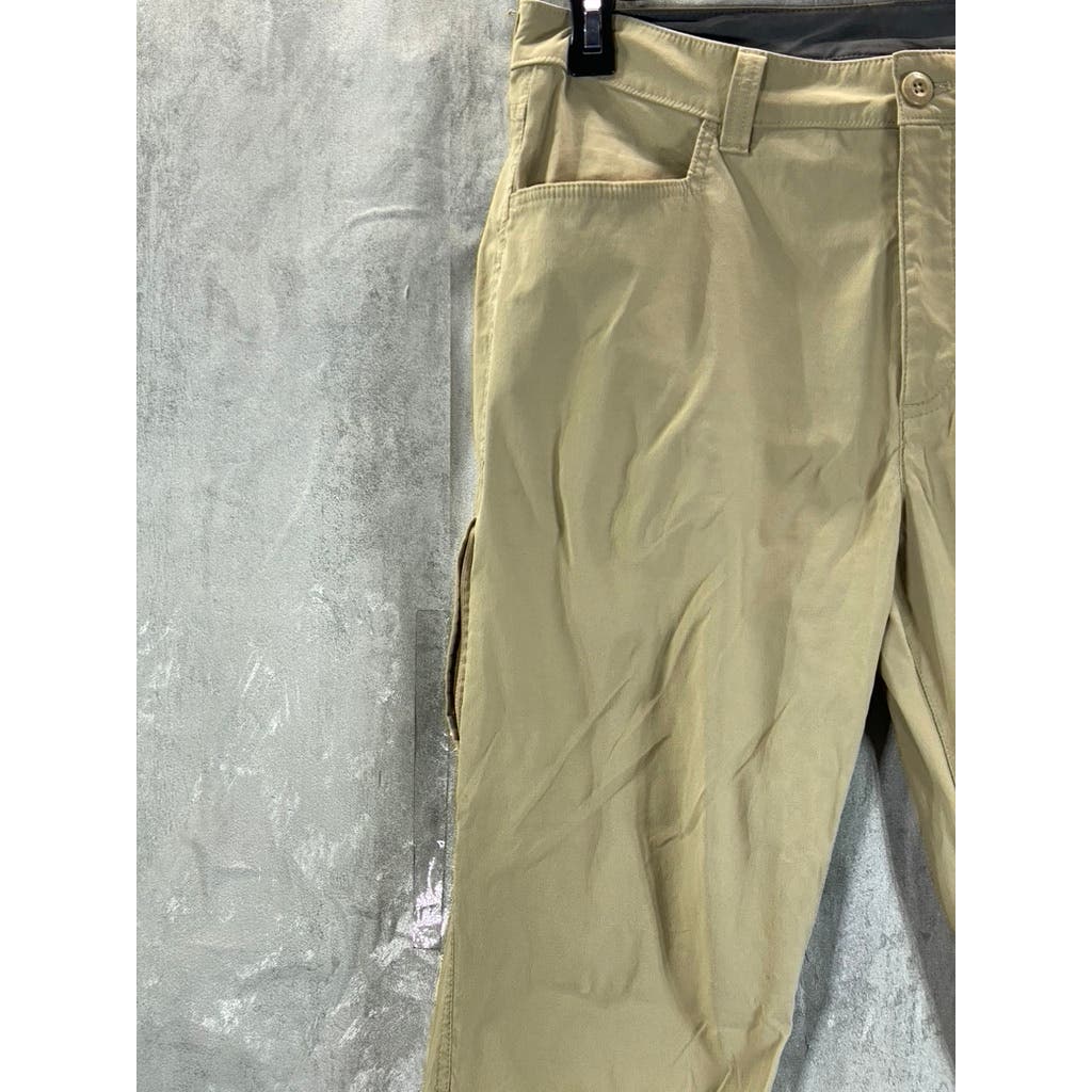 EDDIE BAUER Men's Light Khaki Regular-Fit Stretch Tech Pants SZ 32X30