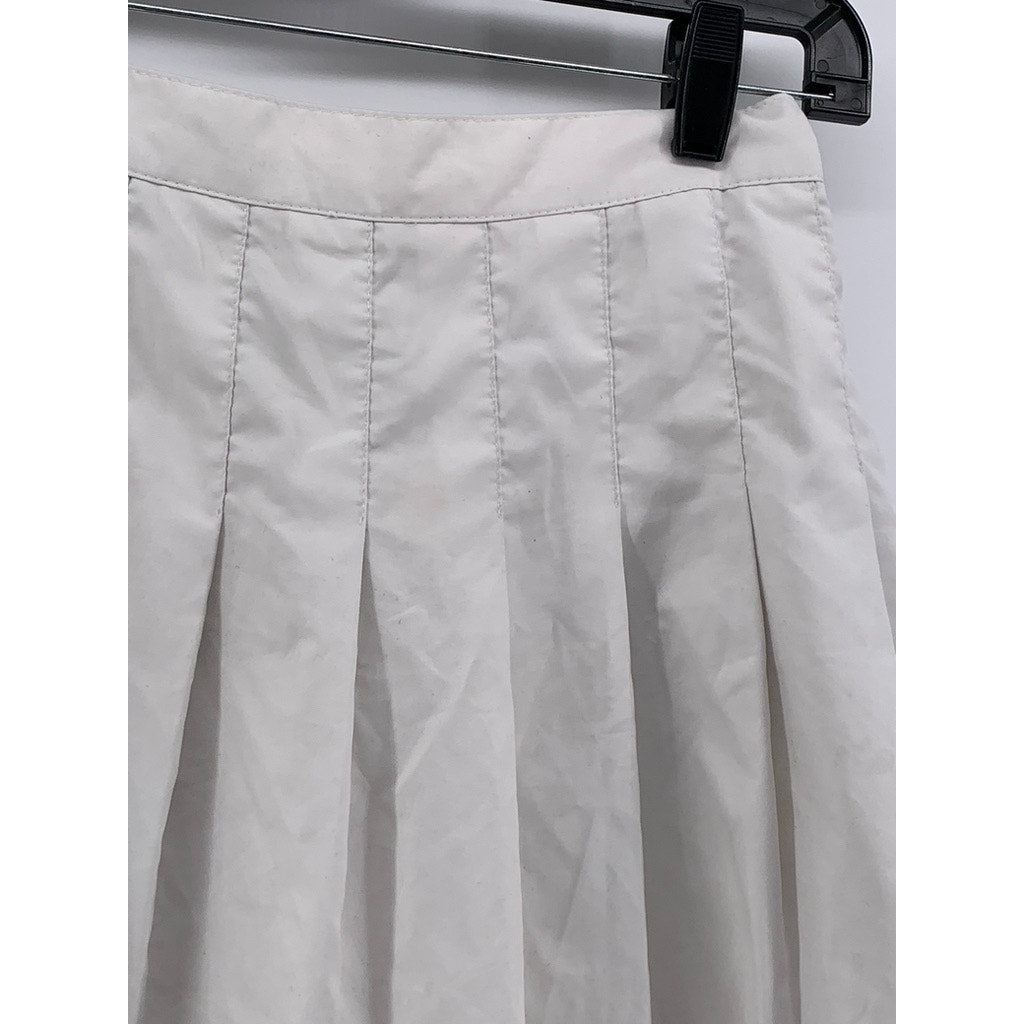 VITAL Women's White Pleated Tennis Mini Skirt SZ 8