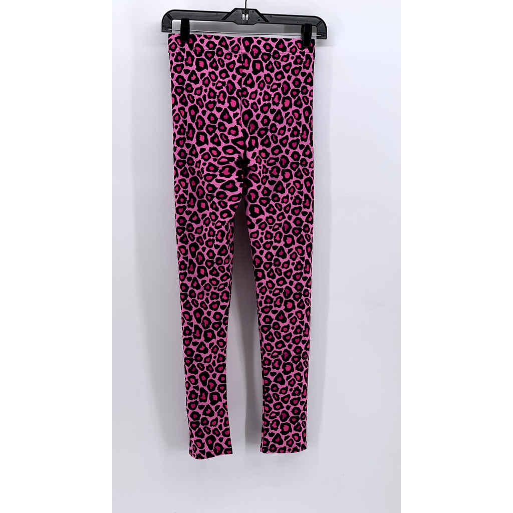 ART OF WHERE Women's Pink-Black Printed Ankle Leggings SZ S