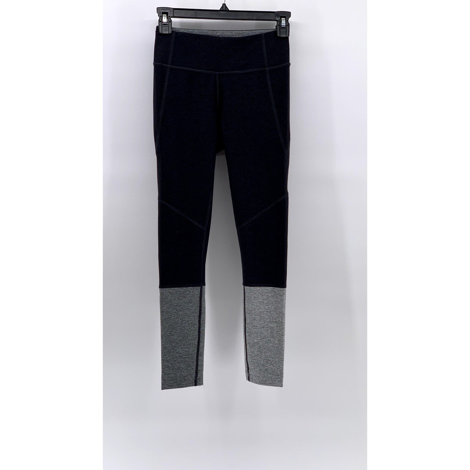OUTDOOR VOICES Women's Gray Color-Block 7/8 Active Leggings SZ XS