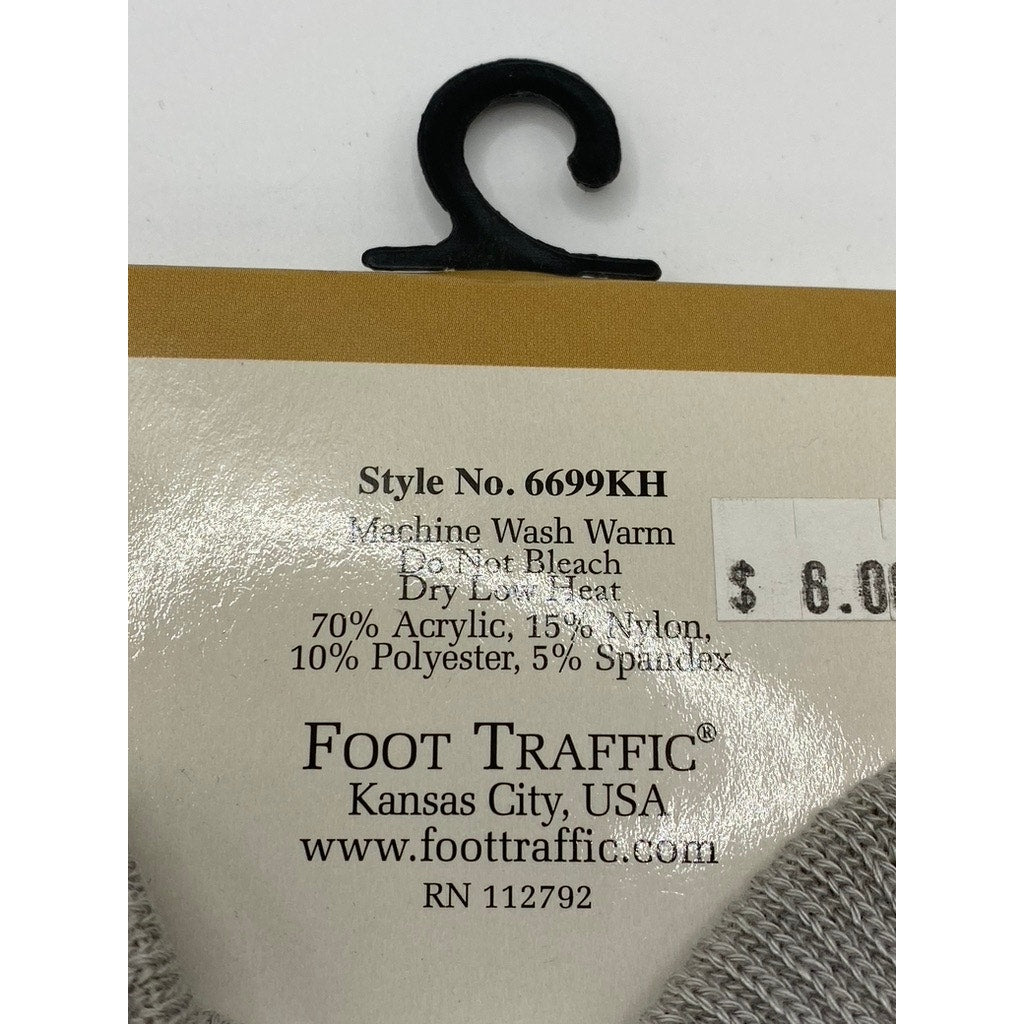 FOOT TRAFFIC Women's Gray Sushi Print Pull-On Knee High Knit Socks SZ OS