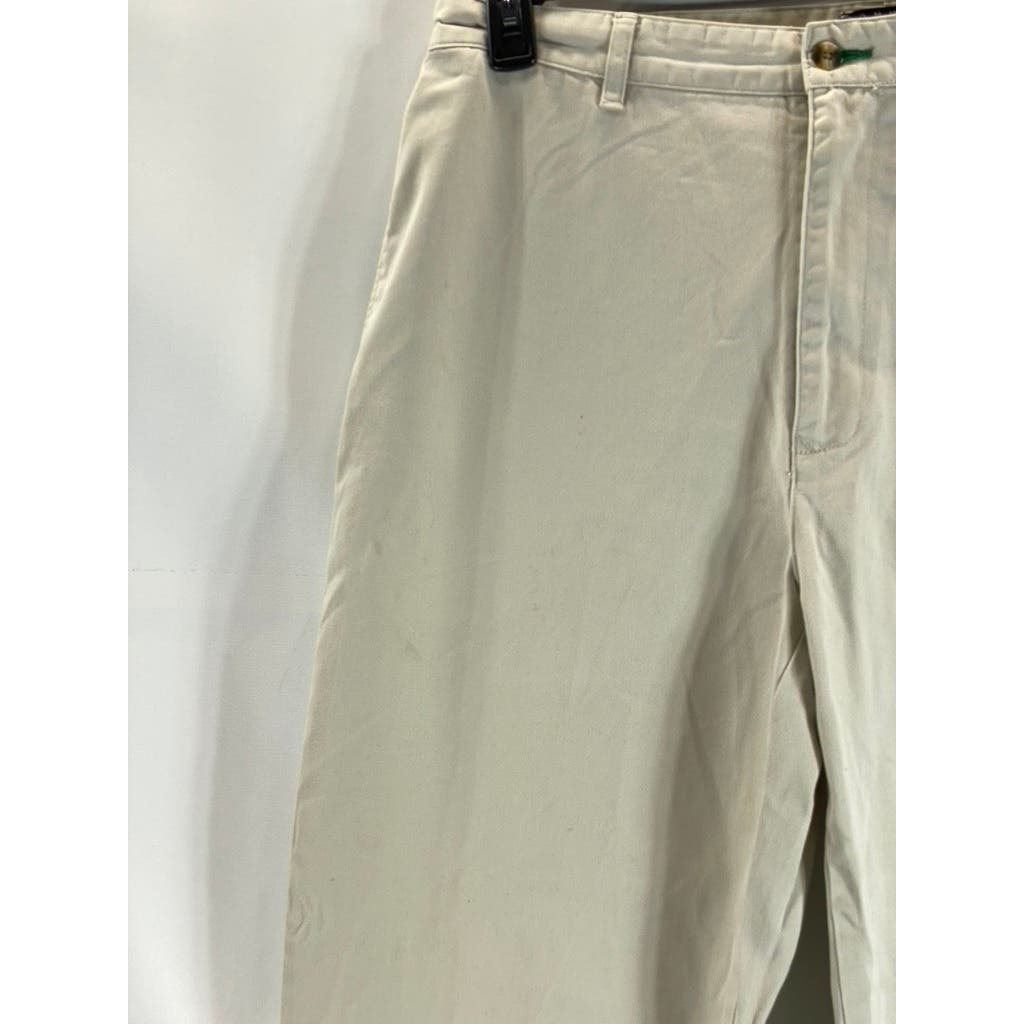 TOMMY HILFIGER Men's Tan Vintage Modern-Fit Flat Front Dress Pants SZ 36X30