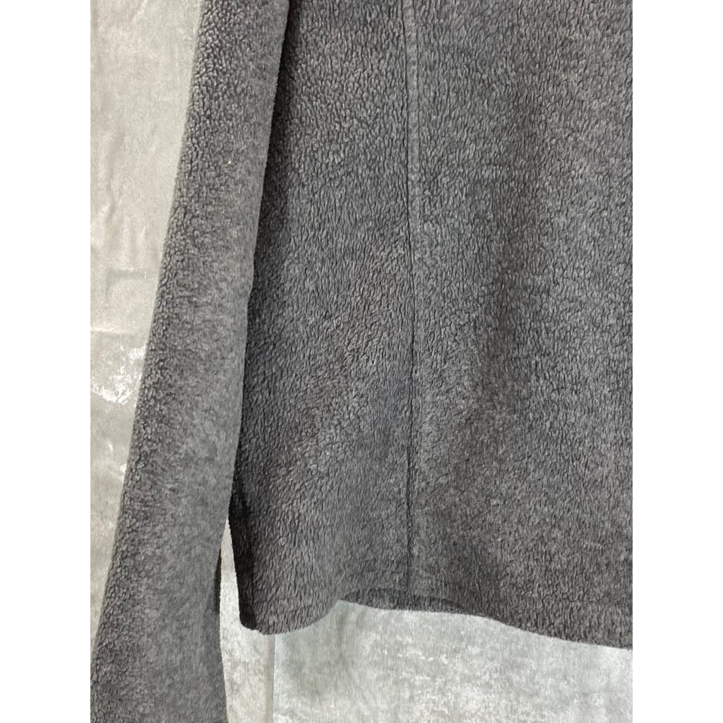L.L. BEAN Men's Gray Polartec Regular-Fit Zip-Up Stand Collar Sweater SZ M
