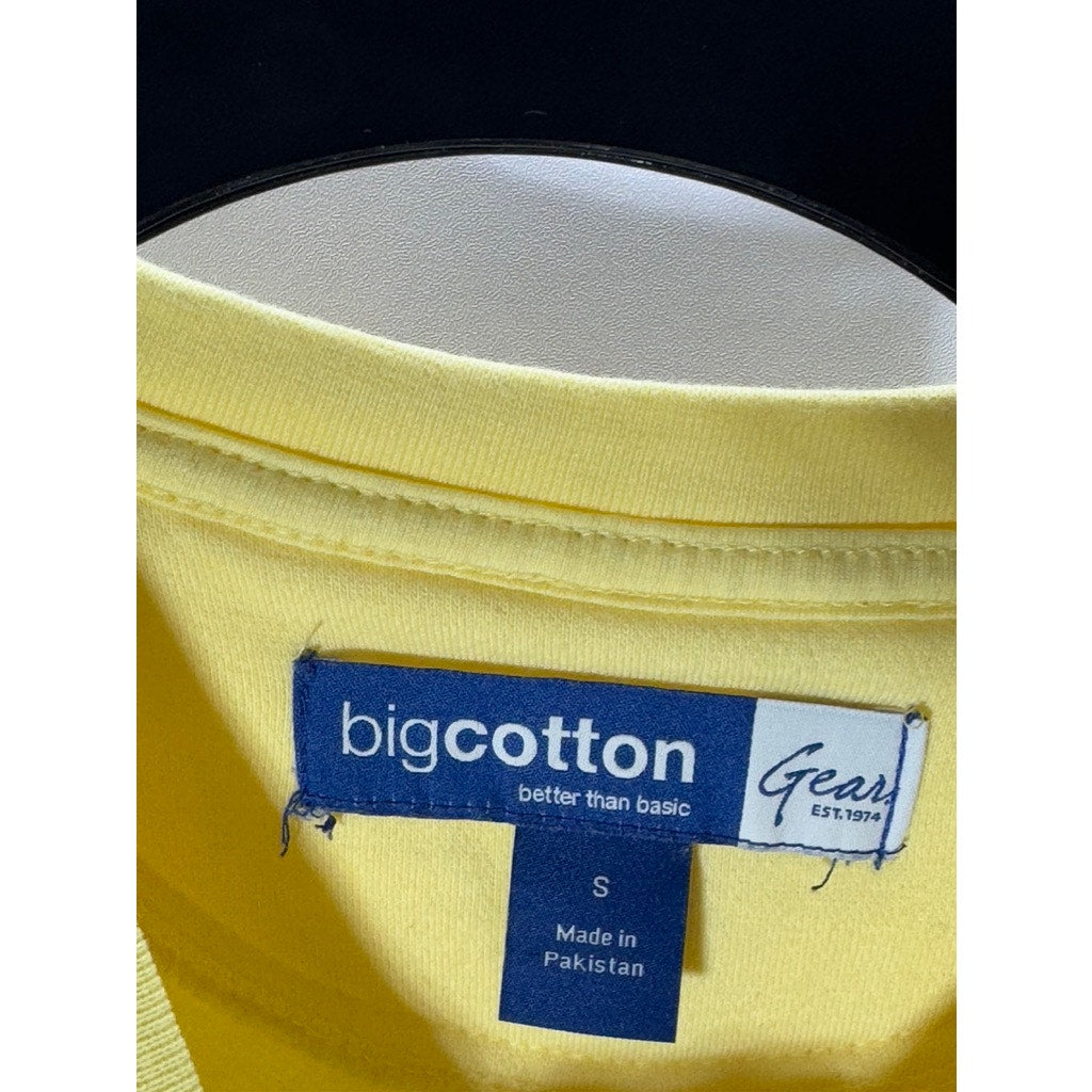 BIG COTTON BETTER THAN BASIC Gear Men's Yellow Pebble Beach Logo Sweatshirt SZ S