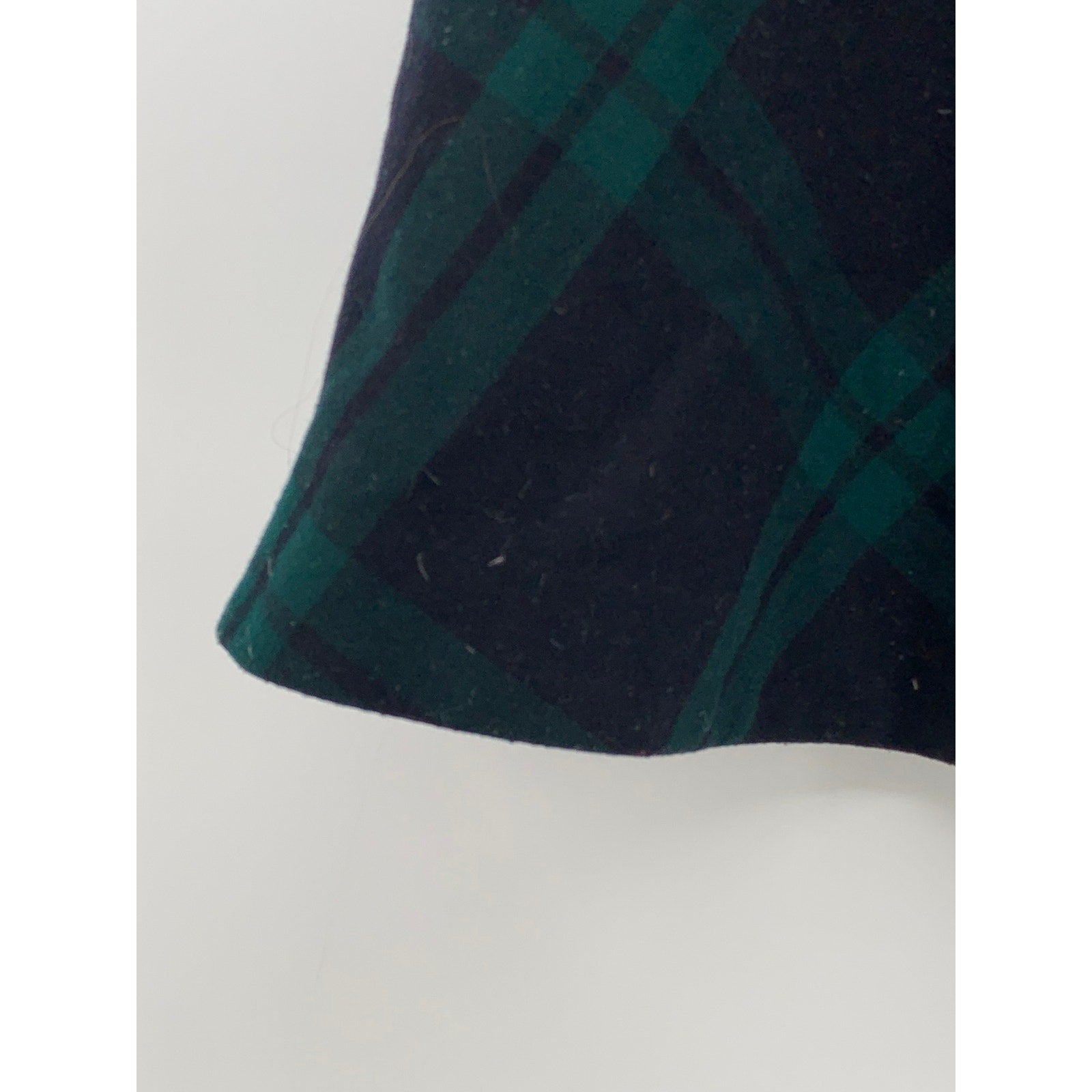 SILENCE & NOISE Women's Black-Green Plaid Pleated A-Line Mini Skirt SZ XS