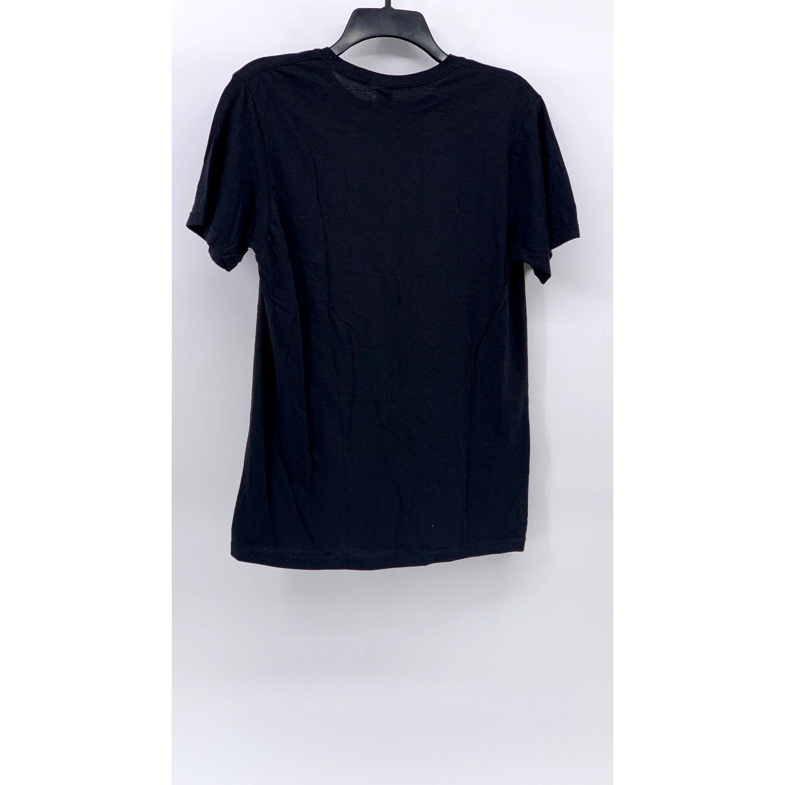 GILDAN Men's Black Logo Graphic Crewneck Casual Short Sleeve T-Shirt SZ S