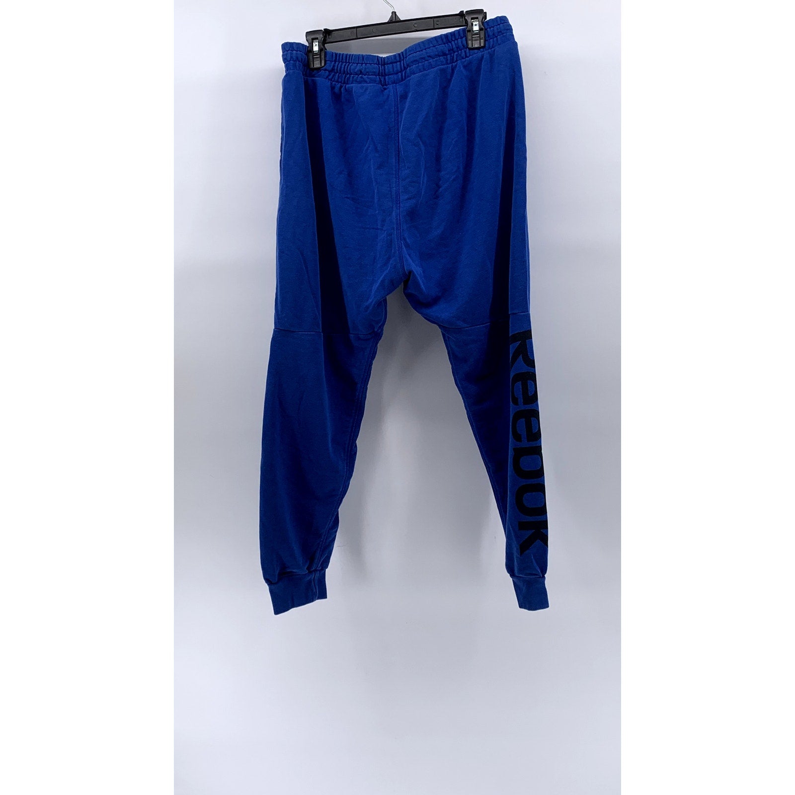 REEBOK Men's Royal Blue Drawstring Casual Pull-On Jogger Pants SZ L