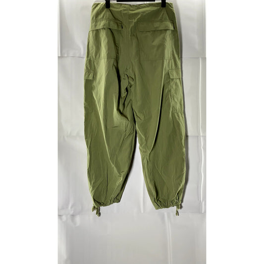 LOCAL EUROPEAN Women's Olive Green Drawstring Pull-On Jogger Pants SZ XS/S
