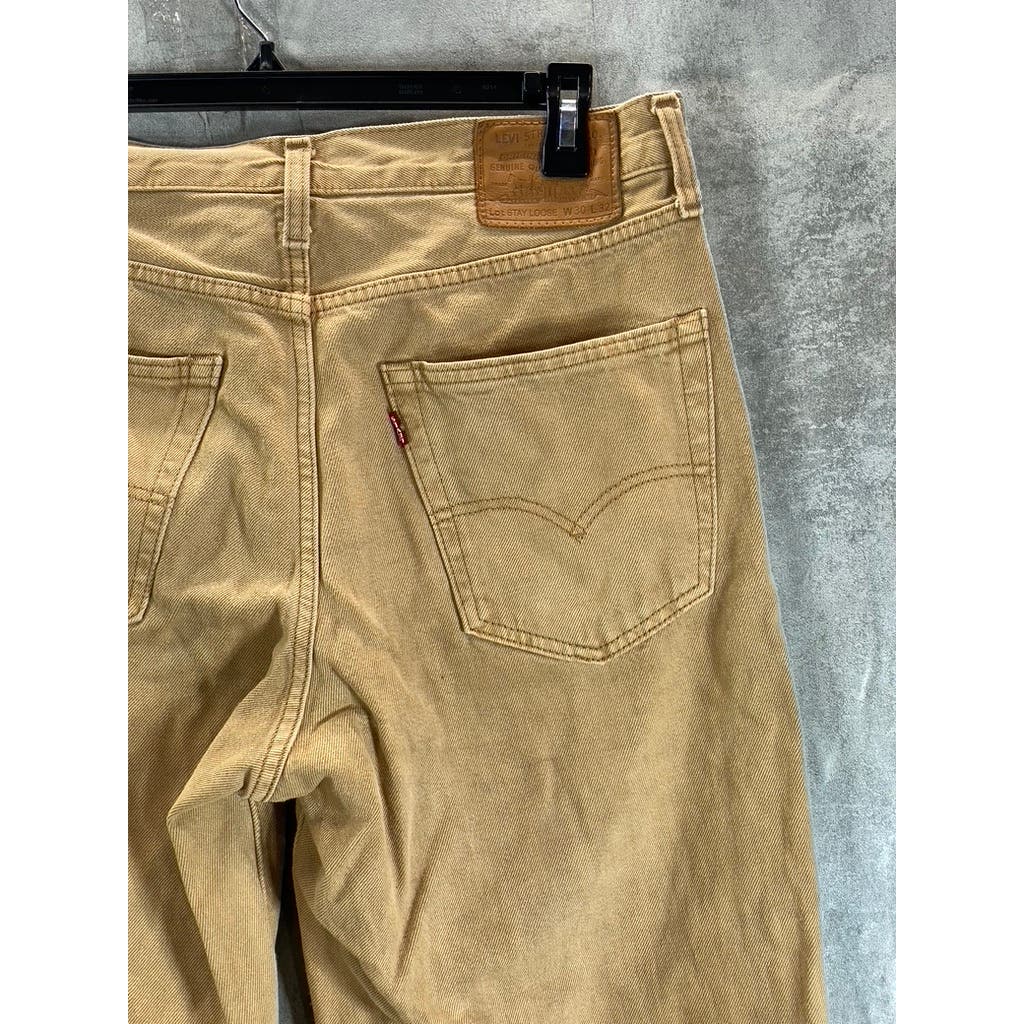 LEVI'S Men's Tan Stay Loose Tapered-Leg Non-Stretch Jeans SZ 30X32