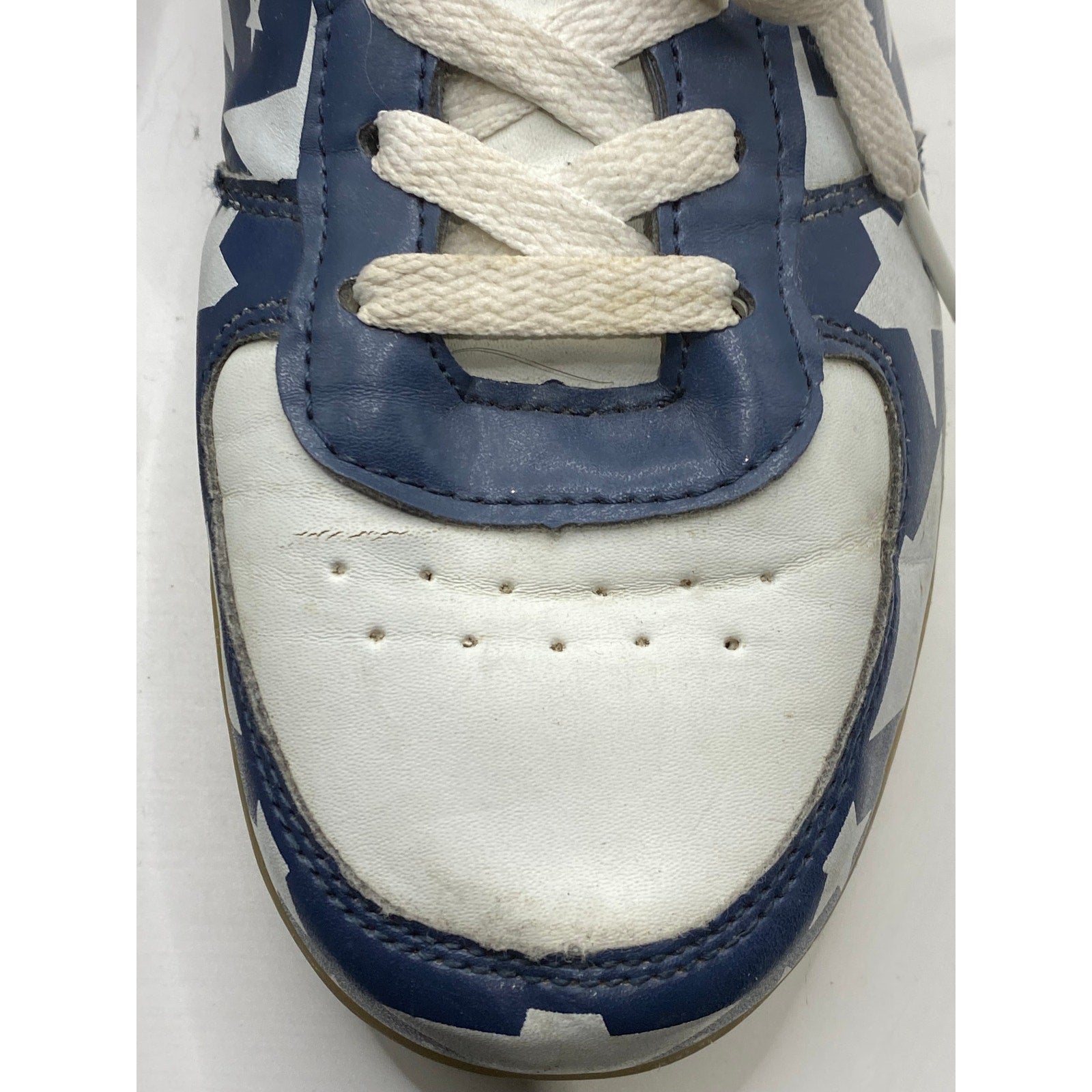 UNBRANDED Men's Red-Blue-Green Star Print Lace-Up Light-Up Sneakers SZ 39(9)