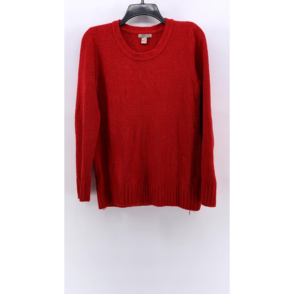WHITE STAG Women's Red Crewneck Knit Pullover Sweater SZ M