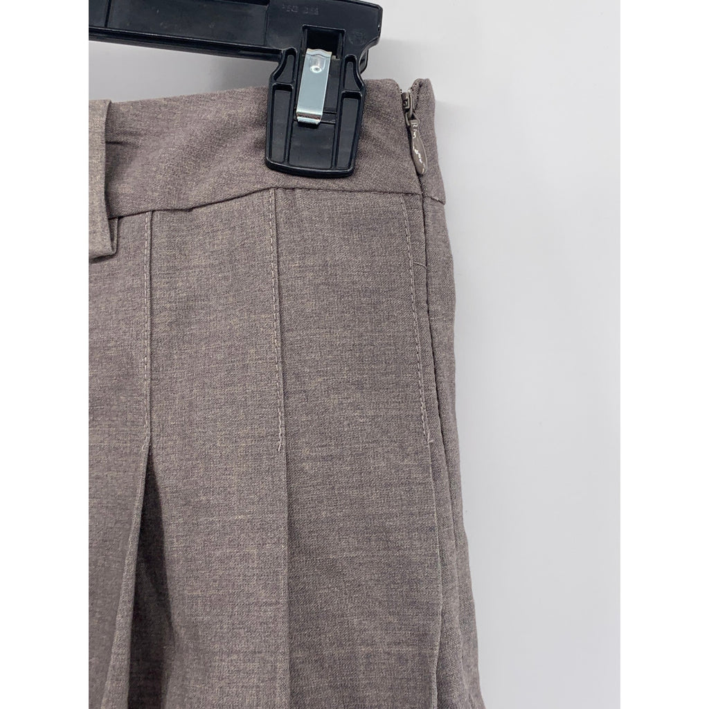 H&M Women's Gray Solid Pleated A-Line Mini Tennis Skirt SZ 4