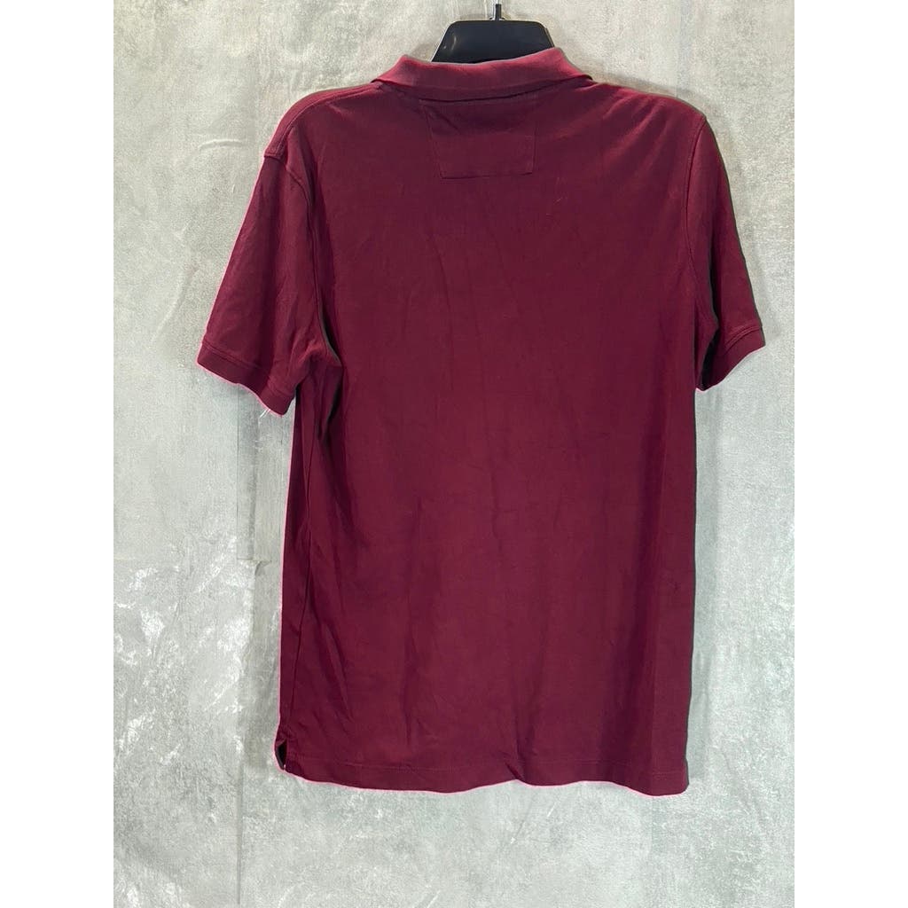 BANANA REPUBLIC Men's Tall California Burgundy Slim-Fit Dress Polo SZ M/T