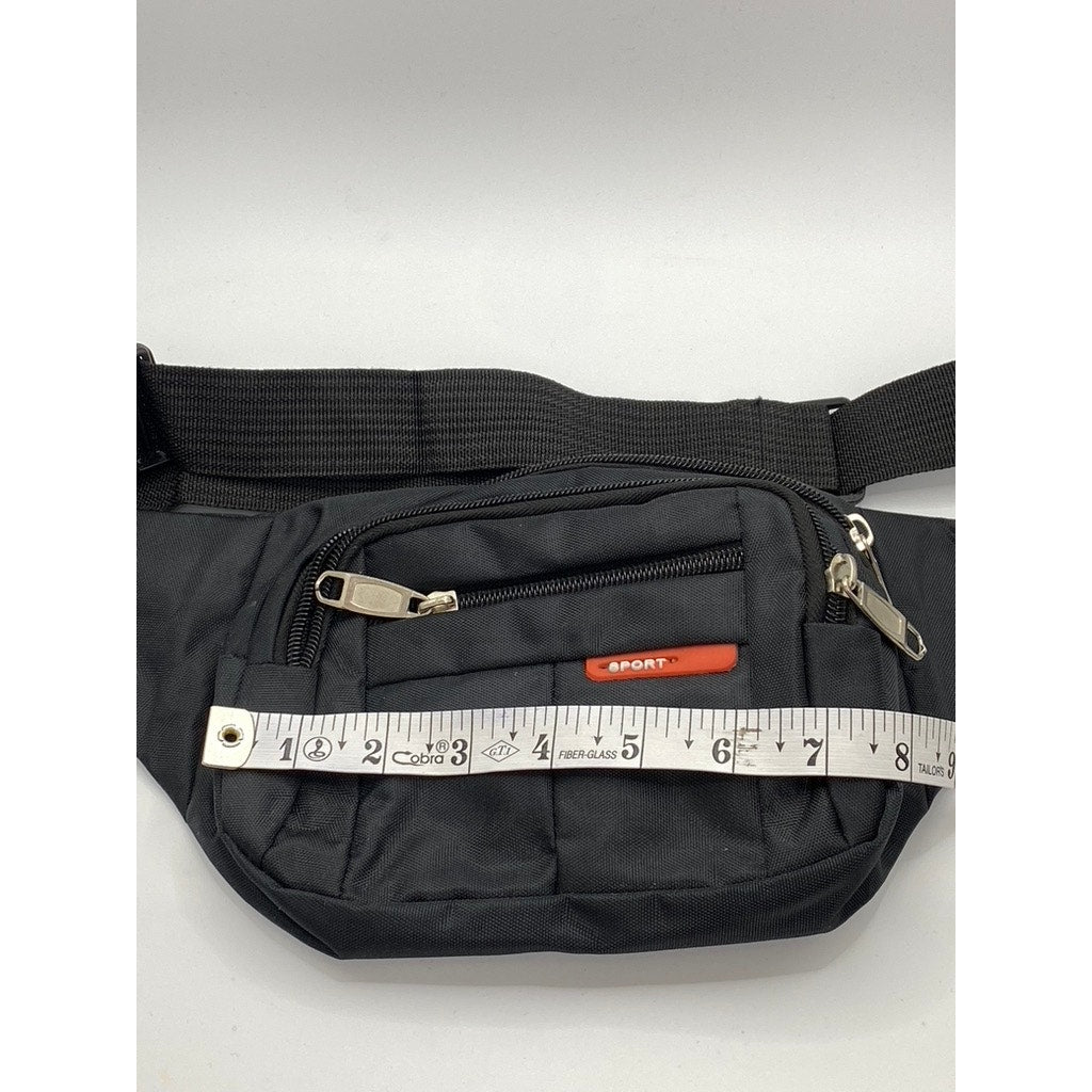 SPORT Unisex Adult Black Multi-Function Waist Belt Bag SZ OS