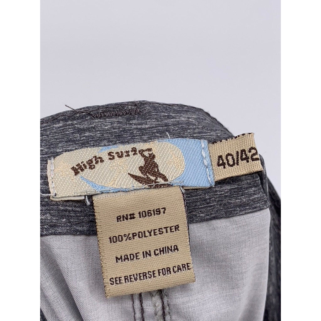 HIGH SURF Men's Gray Heather Regular Fit Board Shorts SZ 40/42