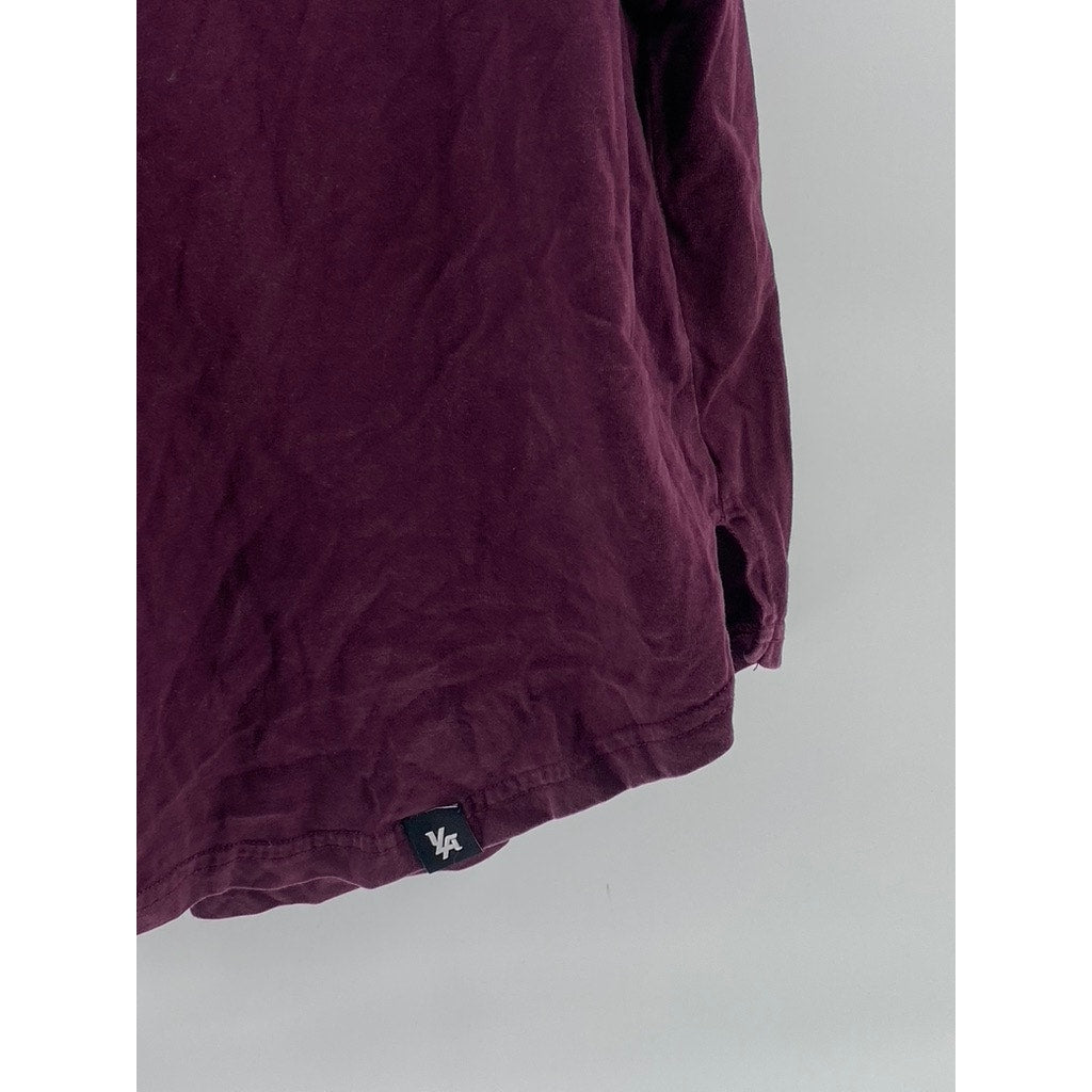 YOUNGLA Men's Plum Crewneck Pullover Sleeveless Casual Shirt SZ M